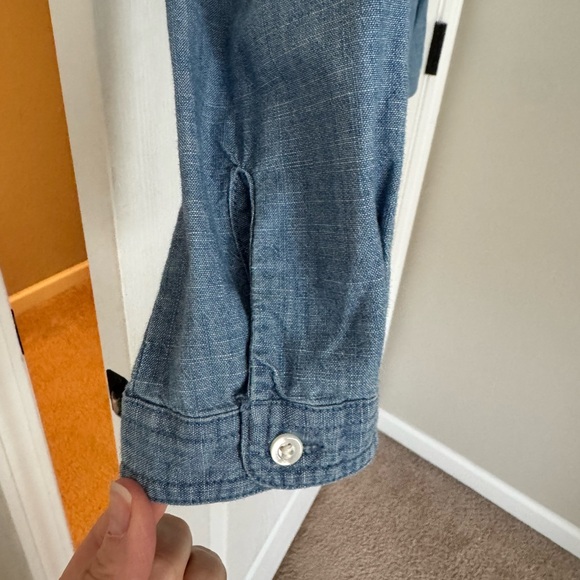 J. Crew Light Blue Chambray Shirt - Picture 4 of 5